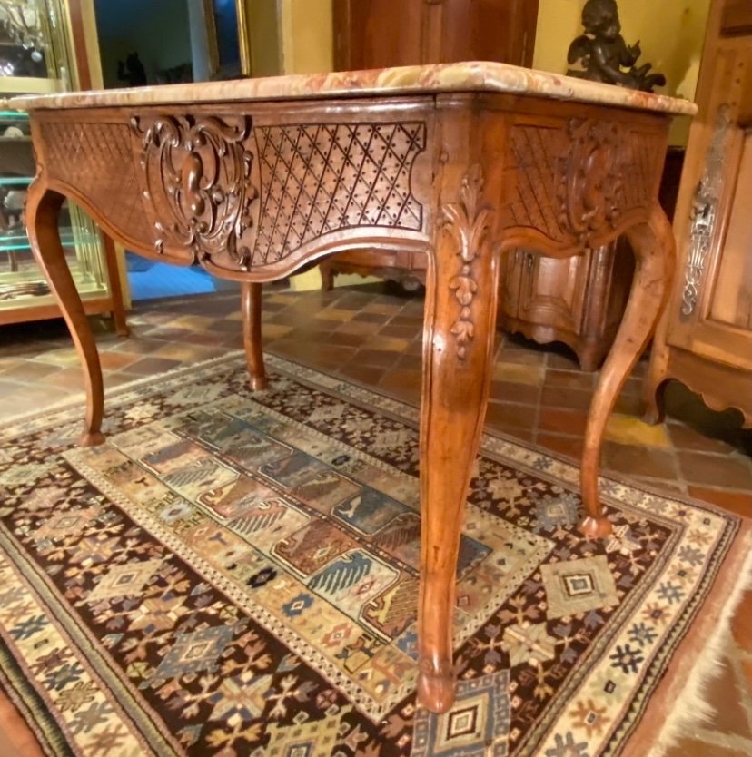 Table à Gibier Formant Console D’époque Louis XV, XVIII Eme Siècle-photo-4