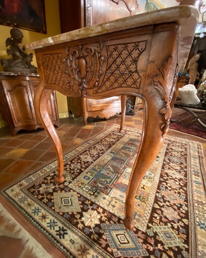 Table à Gibier Formant Console D’époque Louis XV, XVIII Eme Siècle-photo-5