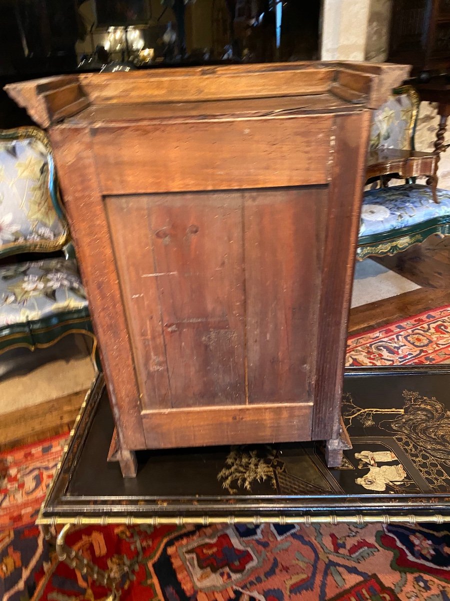 Diminutive Of N Walnut Cabinet From The 19th Century -photo-1