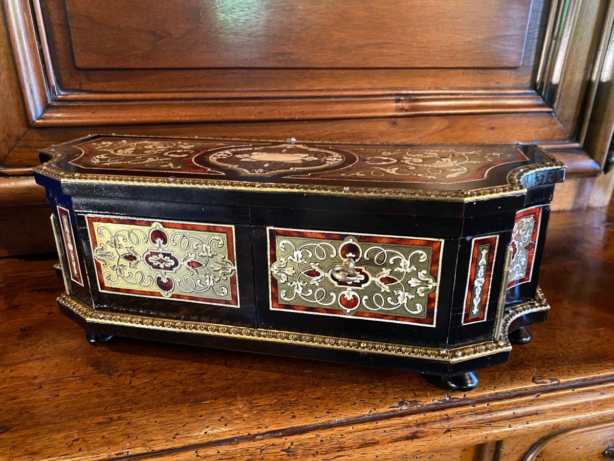 Original Boulle Box Attributed To Maison Tahan-photo-4