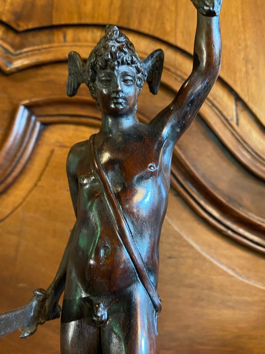 Persée Et La Tête De Méduse, D’après Benvenuto Cellini, Bronze Du Grand Tour XIX Eme Siècle -photo-4