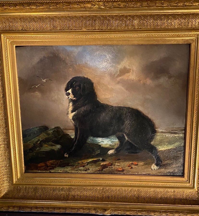 Terre-neuve en bord de mer, Du XIX Eme Siècle, D’après Sir Edwin Henry Landseer (1802-1873)-photo-2