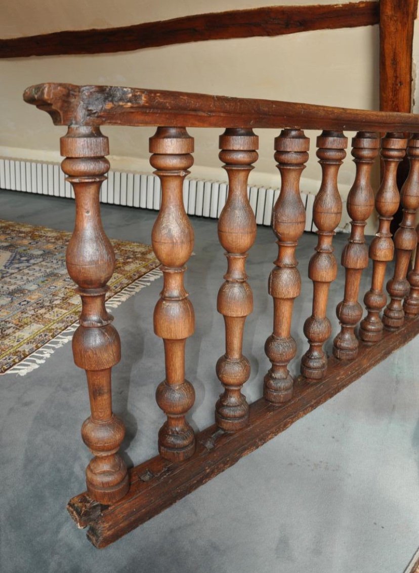 Bel élément De Boiserie Grande Balustrade D’époque Louis XIV -photo-1