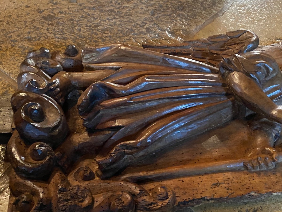 Angel Of The Passion Sculpted In High Relief End Of The 17th Century -photo-4