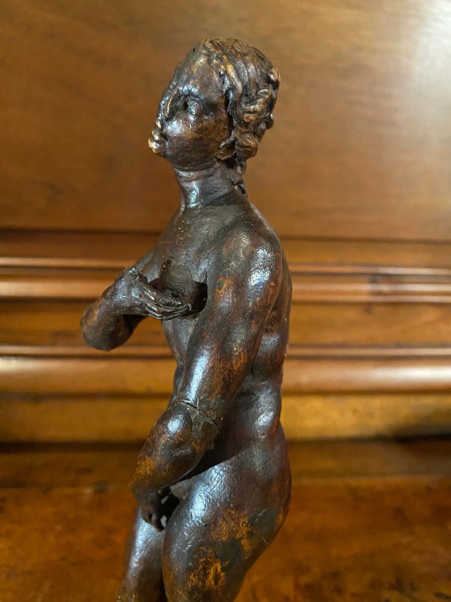 Rare Vénus Ou Aphrodite En Buis Sculpté De La Fin Du XVI Eme Siècle -photo-6