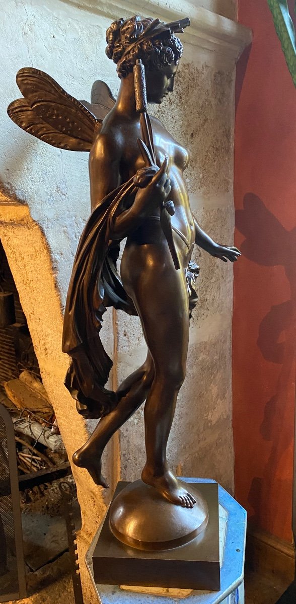 Impressive Bronze Of The Water Nymph By Mathurin Moreau -photo-2