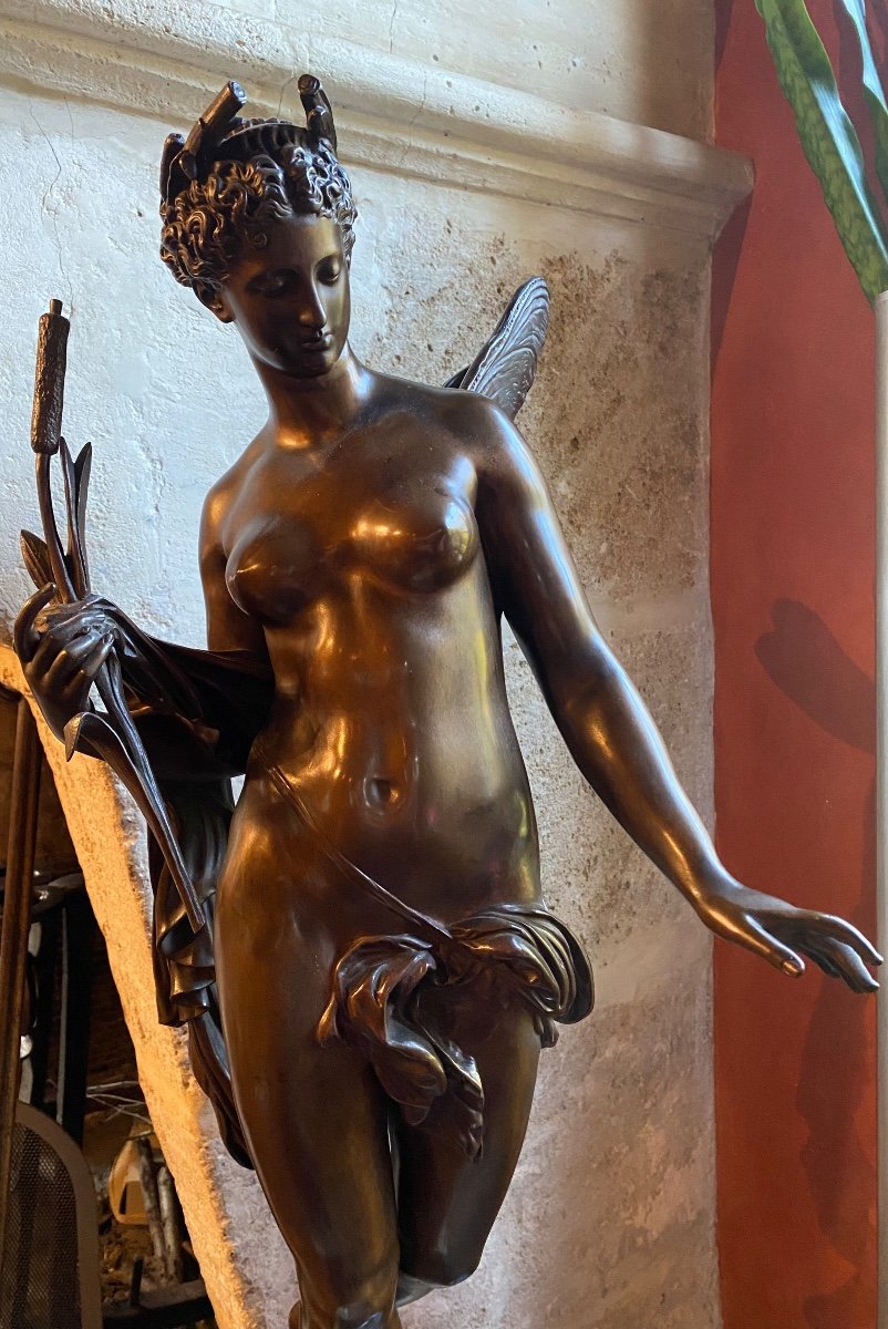 Impressive Bronze Of The Water Nymph By Mathurin Moreau -photo-5