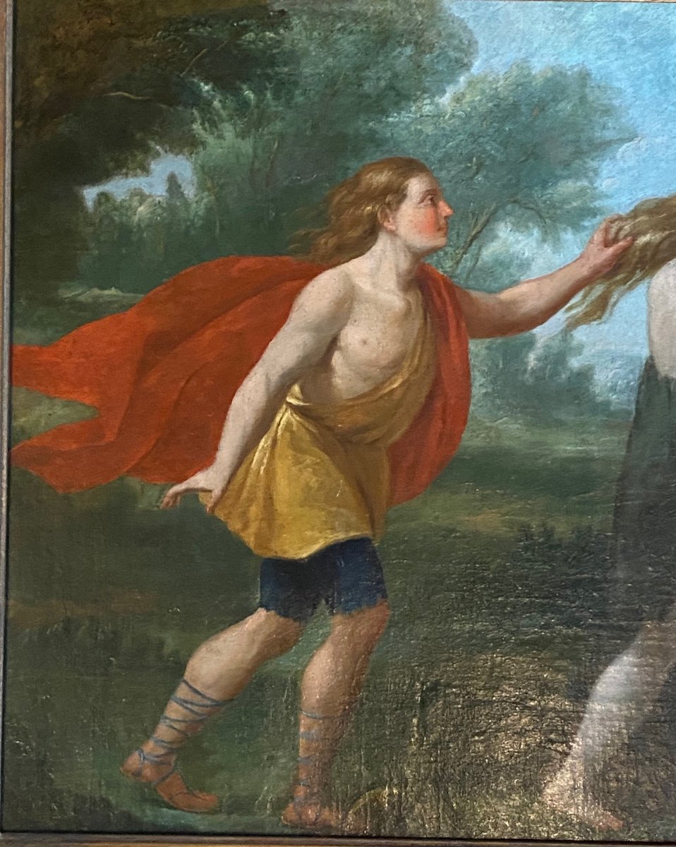 Apollon Et Daphné Huile Sur Toile De La Fin Du XVIIème Siècle d'Après Les Métamorphoses d'Ovide-photo-8