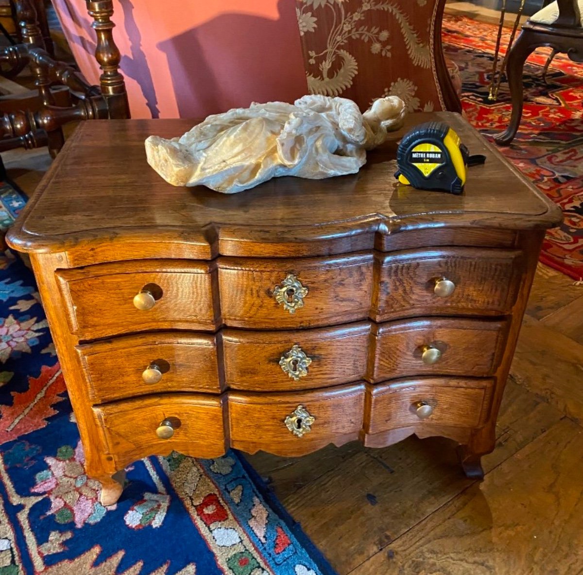 18th Century Crossbow Master's Chest Of Drawers -photo-3