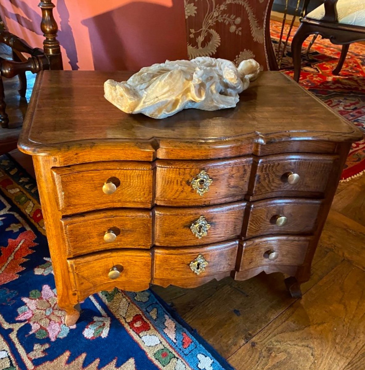 18th Century Crossbow Master's Chest Of Drawers -photo-1