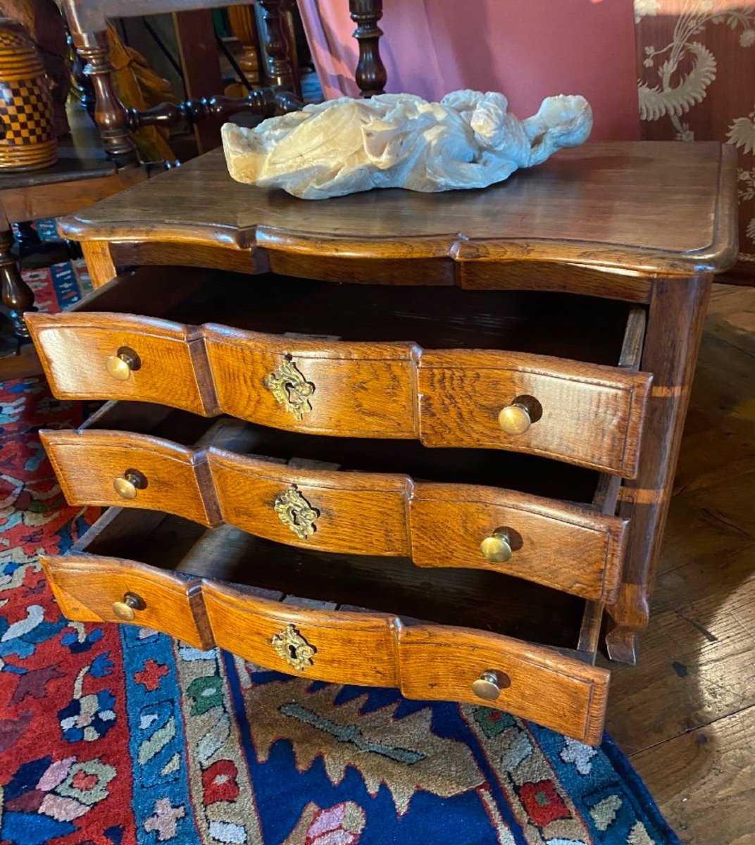 18th Century Crossbow Master's Chest Of Drawers -photo-2