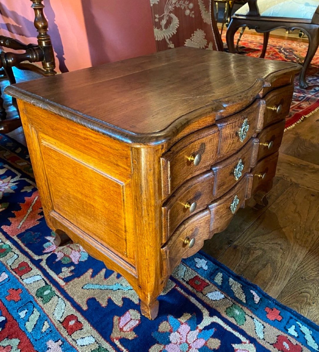 18th Century Crossbow Master's Chest Of Drawers -photo-4