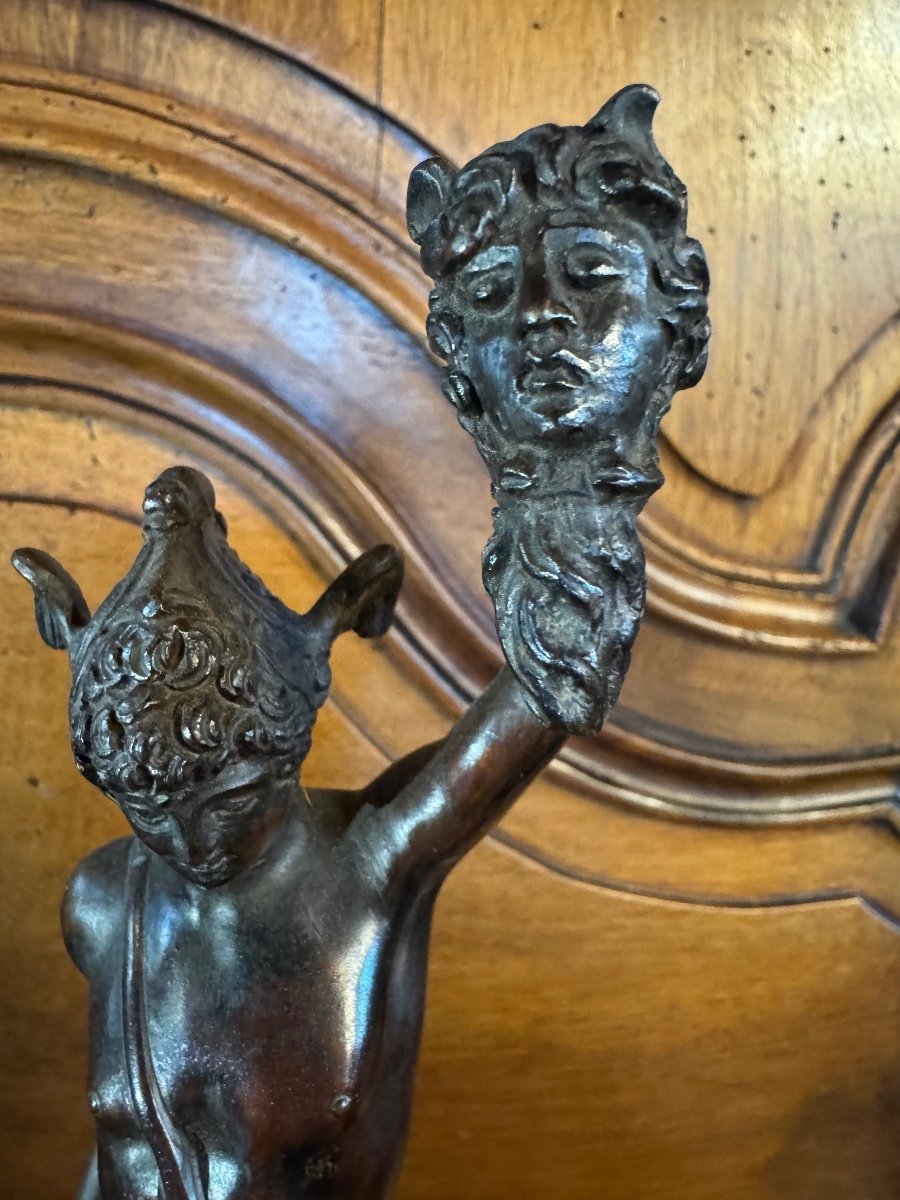 Persée Et La Tête De Méduse, D’après Benvenuto Cellini, Bronze Du Grand Tour XIX Eme Siècle-photo-4