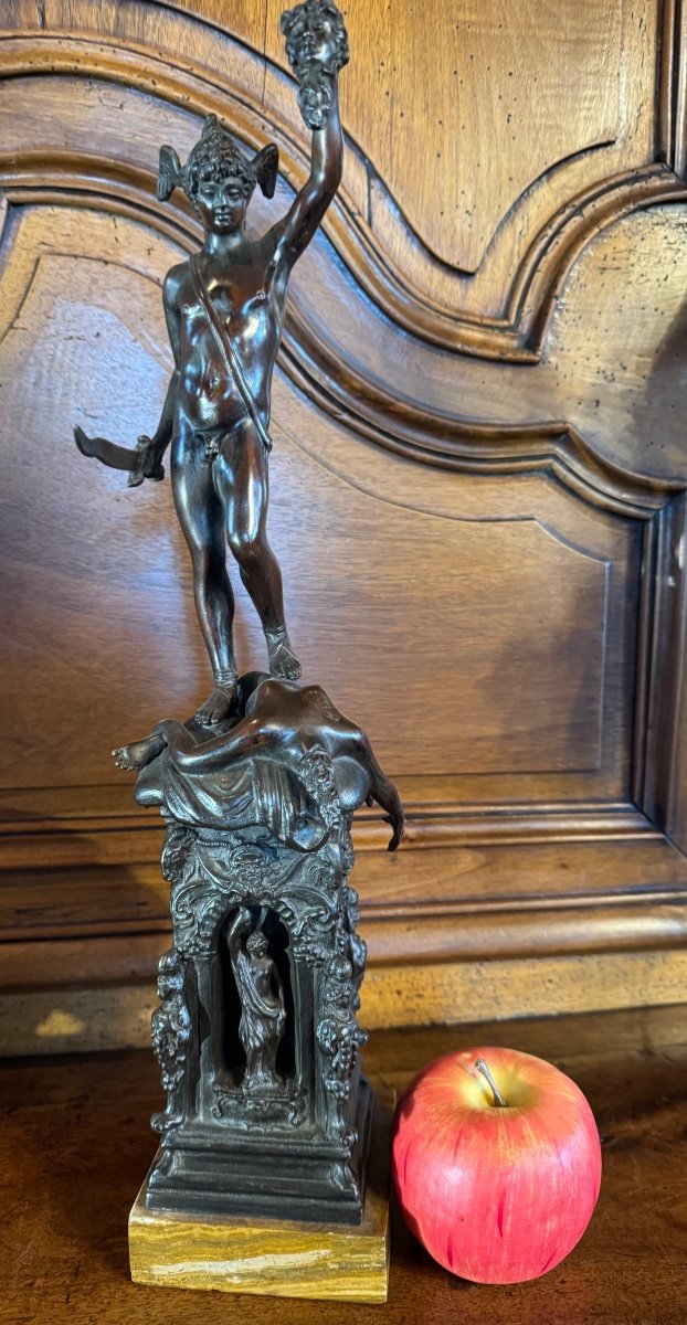 Persée Et La Tête De Méduse, D’après Benvenuto Cellini, Bronze Du Grand Tour XIX Eme Siècle