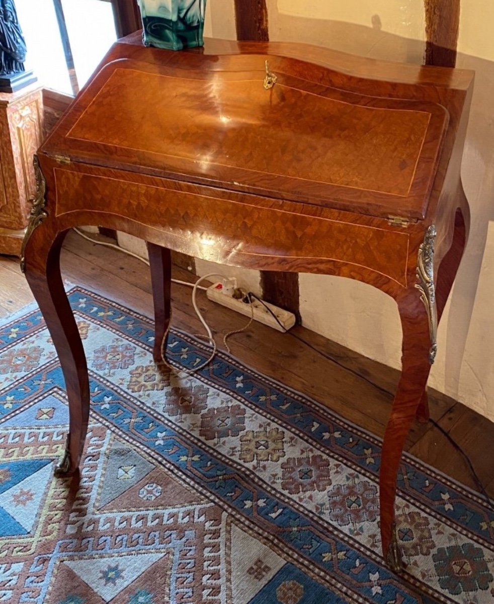 Napoleon III Curved Lady's Desk 