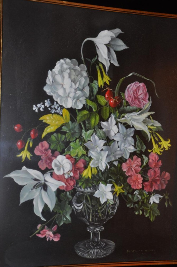 Bouquet de fleurs au vase de cristal par Desmond Kenny-photo-3