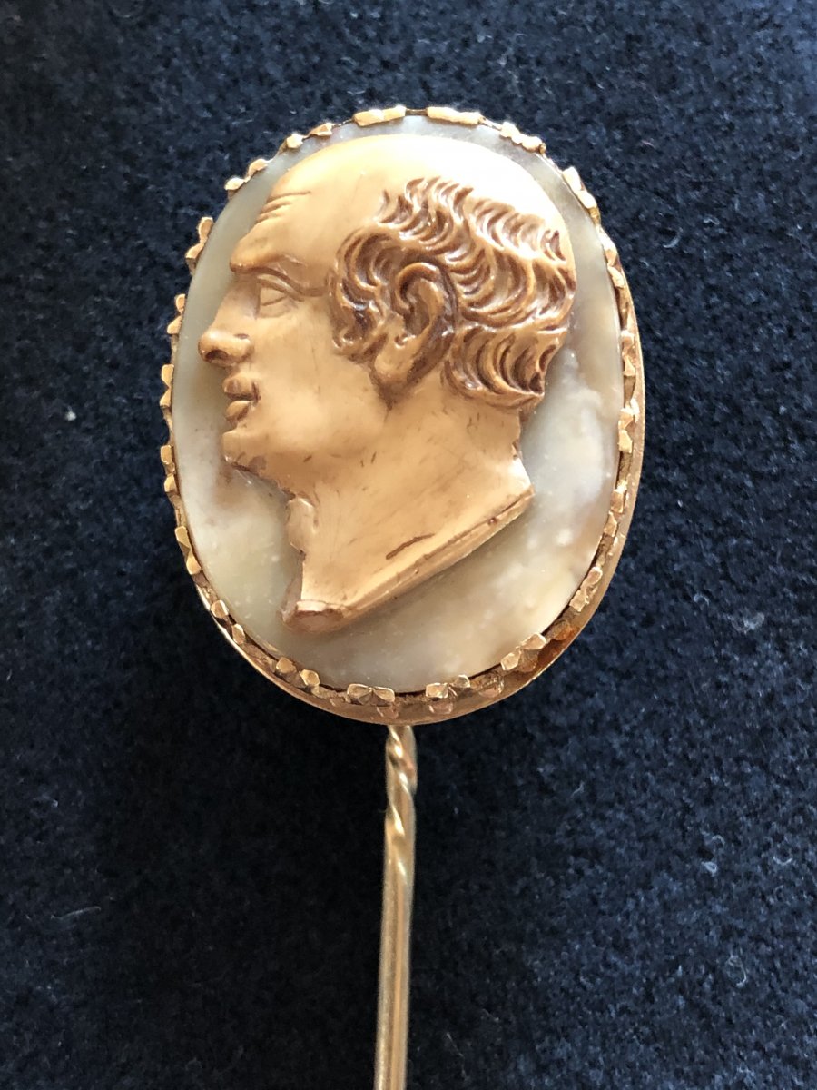 Profile Of Vespasian, Large Cameo Early Nineteenth-photo-8