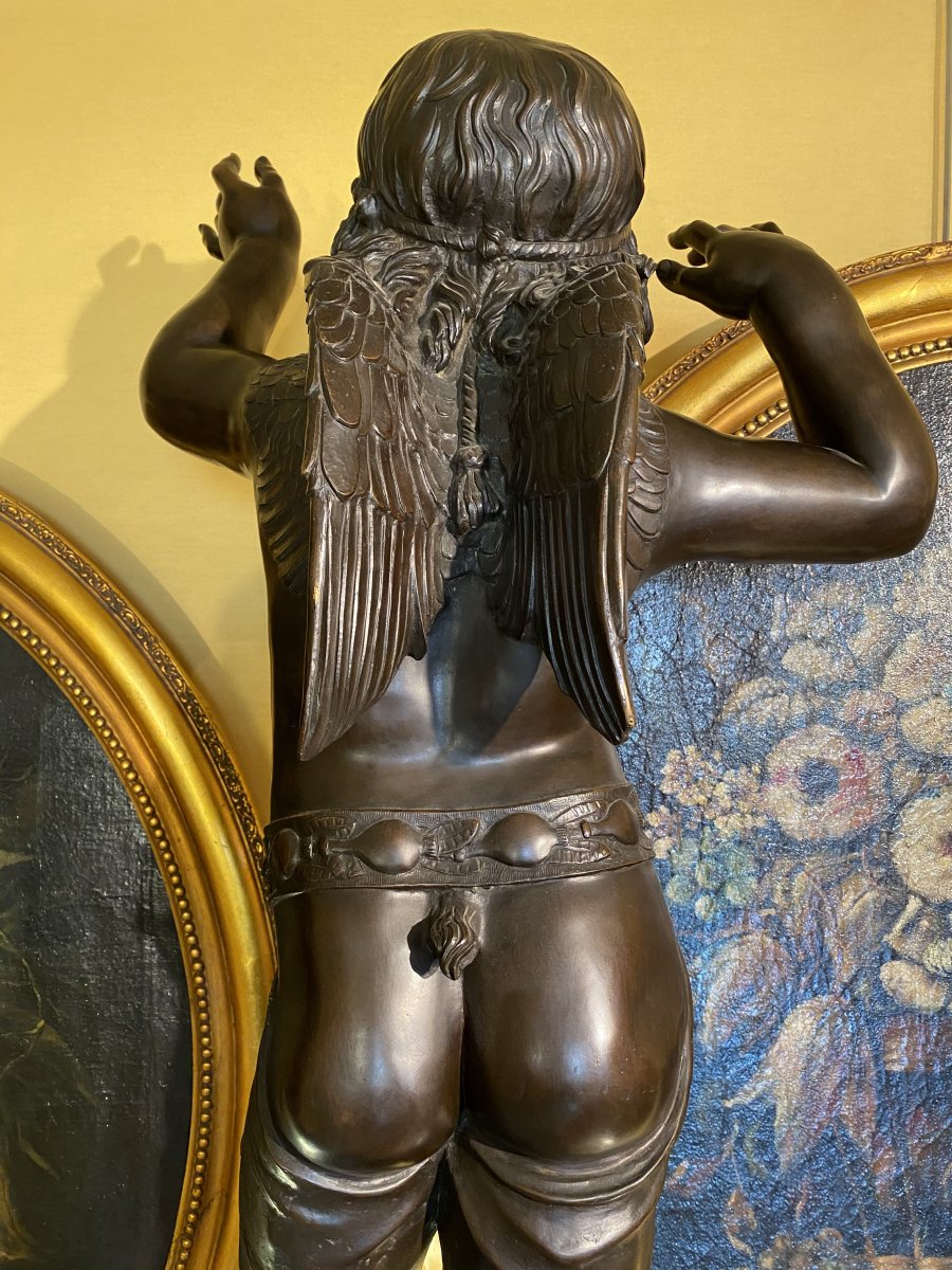 Attis Or Atys, Imposing Bronze From XIX Eme Century After Donatello-photo-4