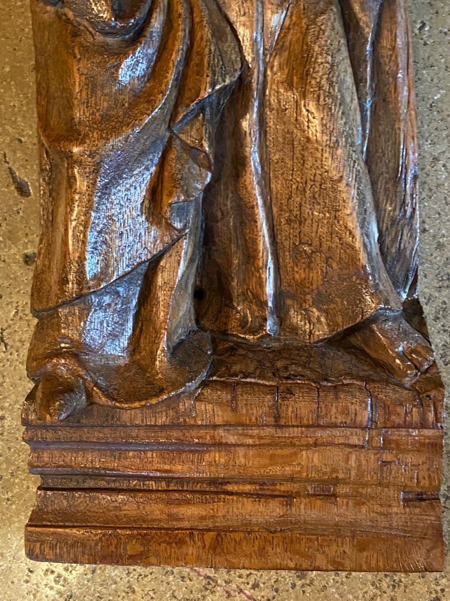 La Visitation, élément De Retable Du XVII Eme Siècle -photo-1