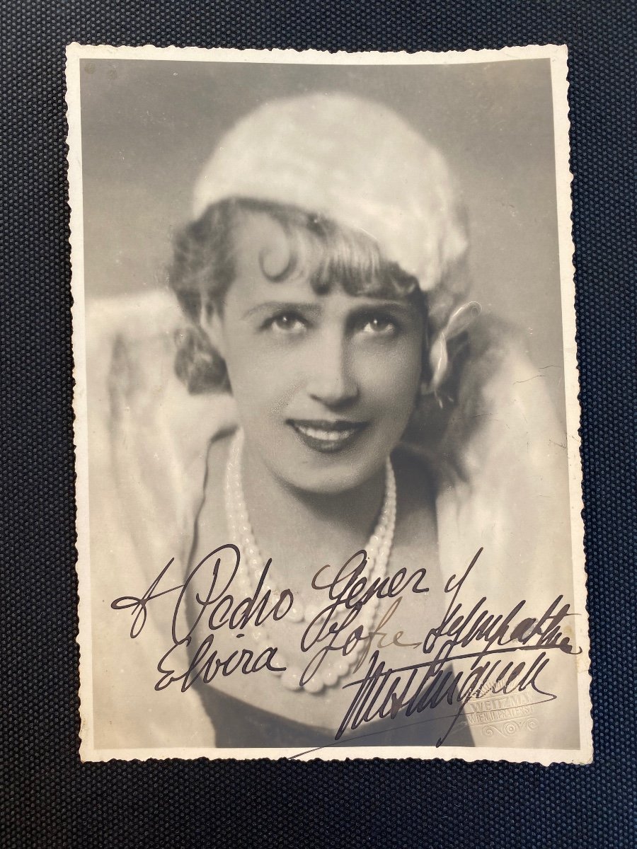 Beautiful Autographed Photo Of Mistinguett, Weitzmann Studios-photo-4