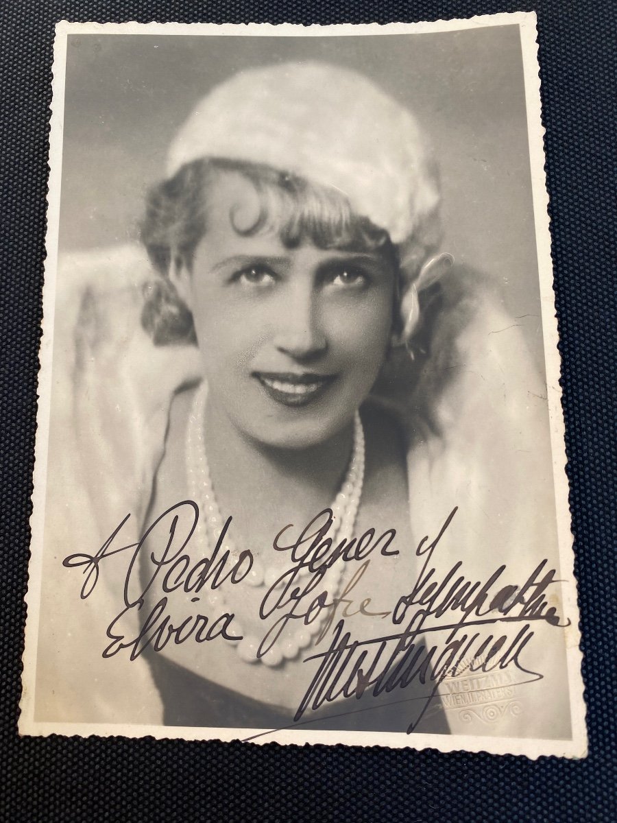 Beautiful Autographed Photo Of Mistinguett, Weitzmann Studios-photo-3