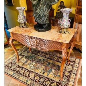 Table à Gibier Formant Console D’époque Louis XV, XVIII Eme Siècle