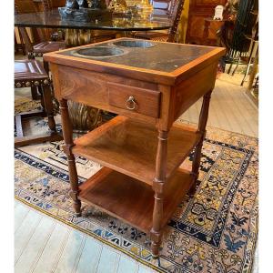 Restoration Period Cooler Table In Blond Mahogany