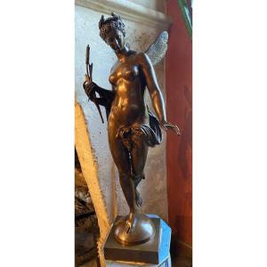 Impressive Bronze Of The Water Nymph By Mathurin Moreau 