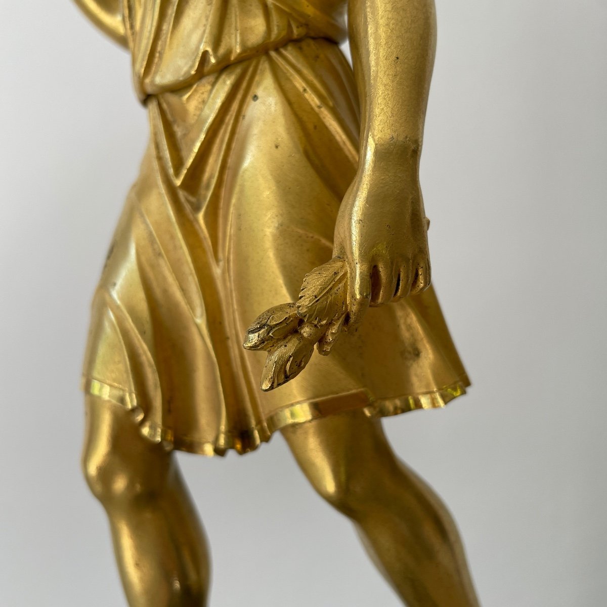 Eros Important Statuette Gilded Bronze Empire Period Marble Early 19th Century Thomire Duterme & Cie-photo-5