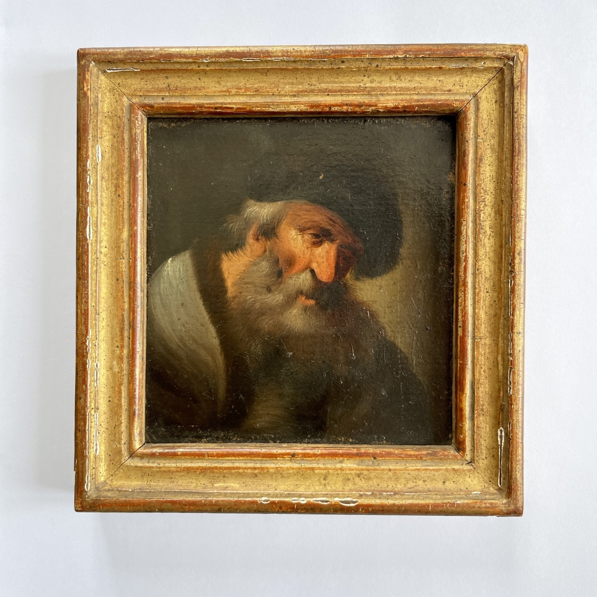 Christian Dietrich (germany 18th Century) Oil Man Portrait German School