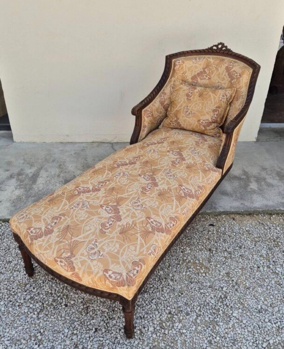 Daybed Decorated With Butterflies Louis XVI Style From The Napoleon III Period