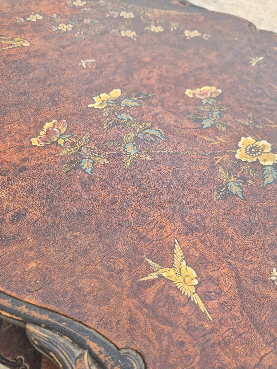 Carved Decorated Side Table Tea Table 19th -photo-3