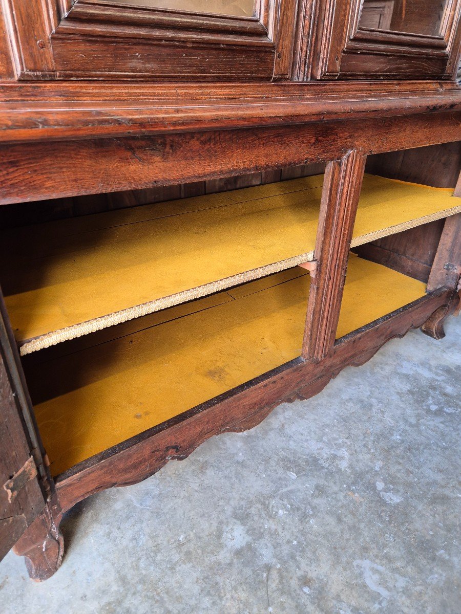  Exceptional And Rare Two-body Buffet In Solid Oak, Louis XV Period.-photo-4