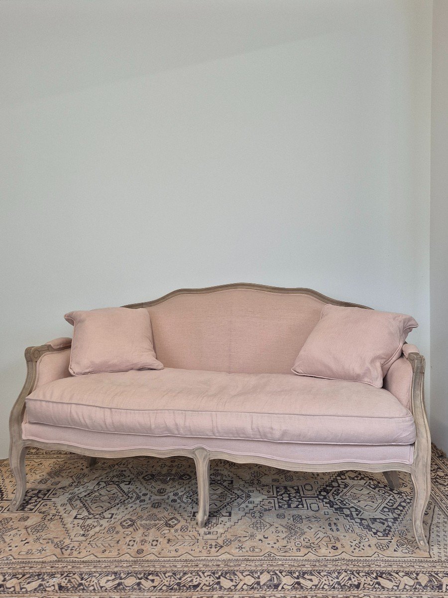 Louis XV Style Sofa / Bench, Quality Manufacturing.-photo-2