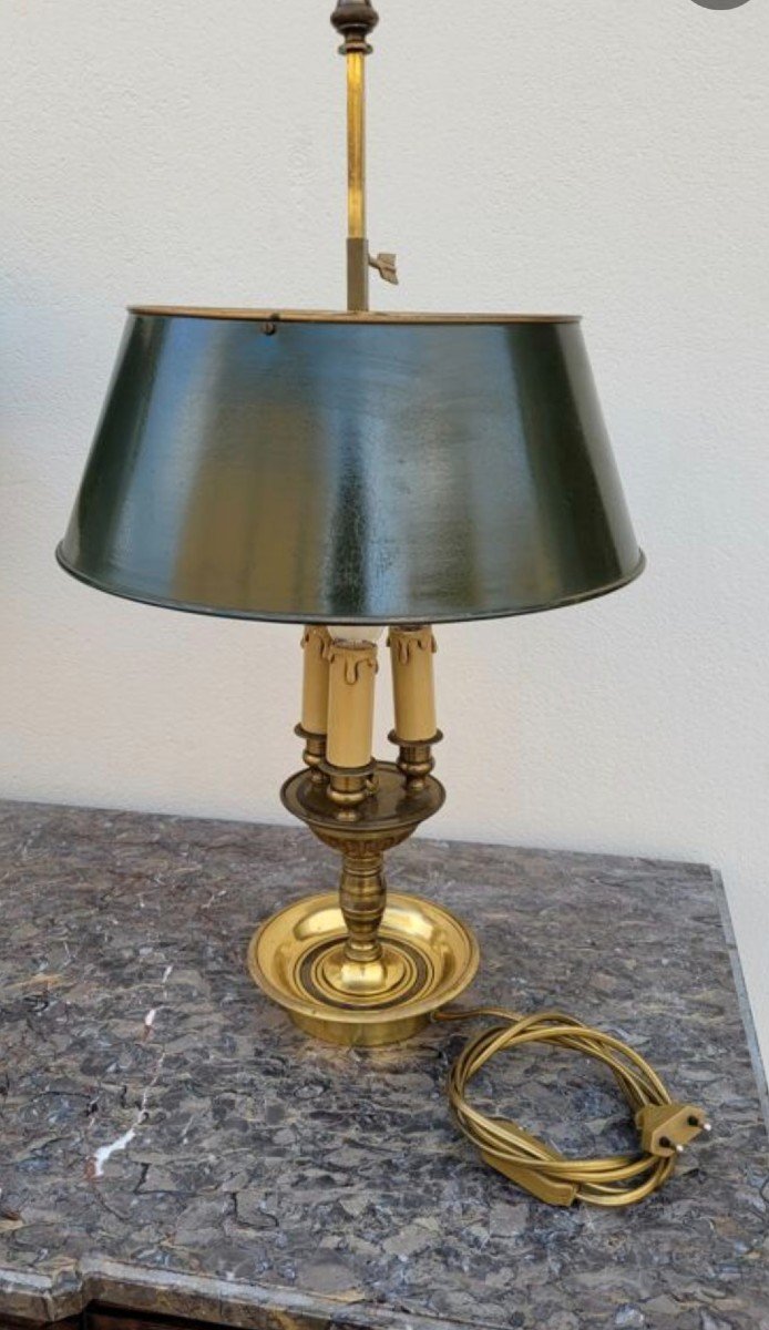 Elegant Empire Style Hot Water Bottle Lamp, Quality Old Manufacturing, Mid-20th Century.-photo-4