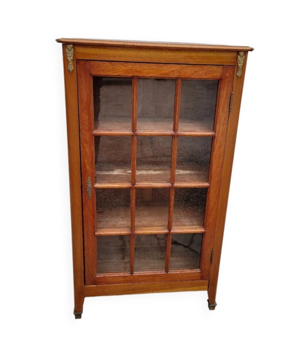 Antique Louis XVI Style Library Display Case -photo-2