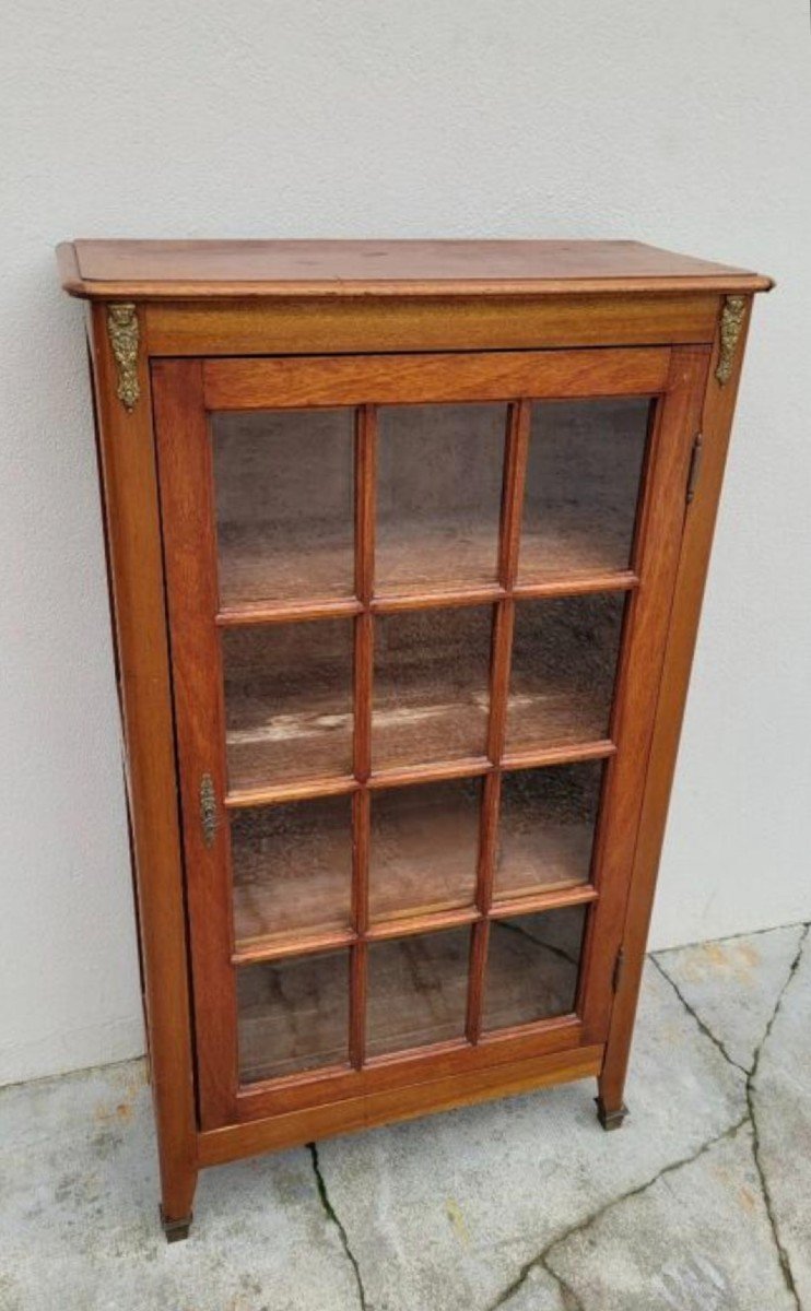 Antique Louis XVI Style Library Display Case -photo-3