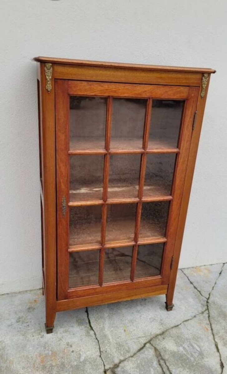 Antique Louis XVI Style Library Display Case -photo-4