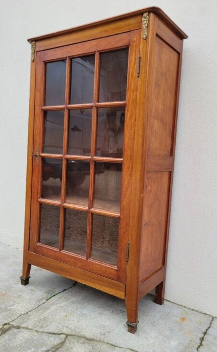 Antique Louis XVI Style Library Display Case 