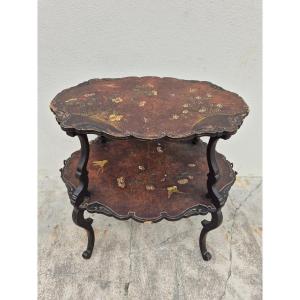 Carved Decorated Side Table Tea Table 19th 