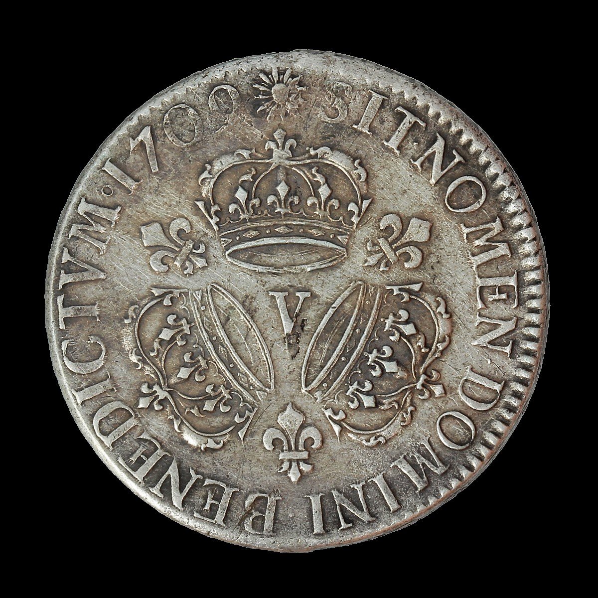 Shield With 3 Crowns Louis XIV 1709-photo-2