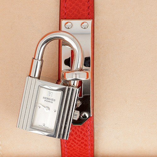 Montre Hermès Kelly One En Acier, Mouvement Quartz -  Full Set, Avec 2 Bracelets- B10330-photo-2