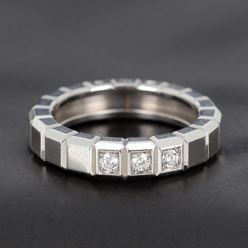 Chopard Ice Cube Pure Ring In White Gold And 3 Diamonds For 0.09 Ct -b10497-photo-2