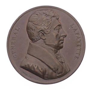  médaille Pour Le Retour Aux états-unis Du Marquis De La Fayette,1824,bronze