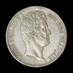 Ecu 5 Francs Louis Philippe Ier Tiolier Avec Le I - Tranche En Creux 1831