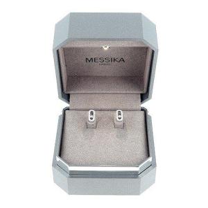 Messika, Boucles d'Oreilles Move Uno En Or Blanc 750 ‰ Présentant 0,18 Ct De Diamants - B10504