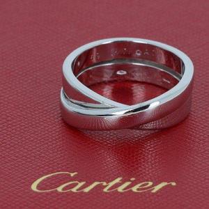 Cartier "new Wave" Ring In 750 ‰ White Gold - B10492