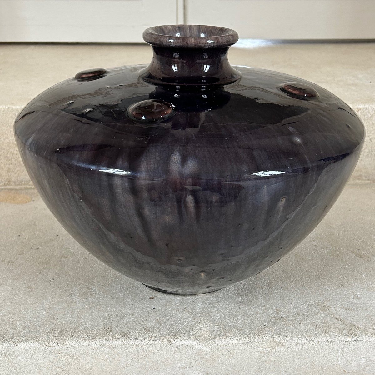 Primavera - Purple-glazed Ceramic Vase 1920/30.