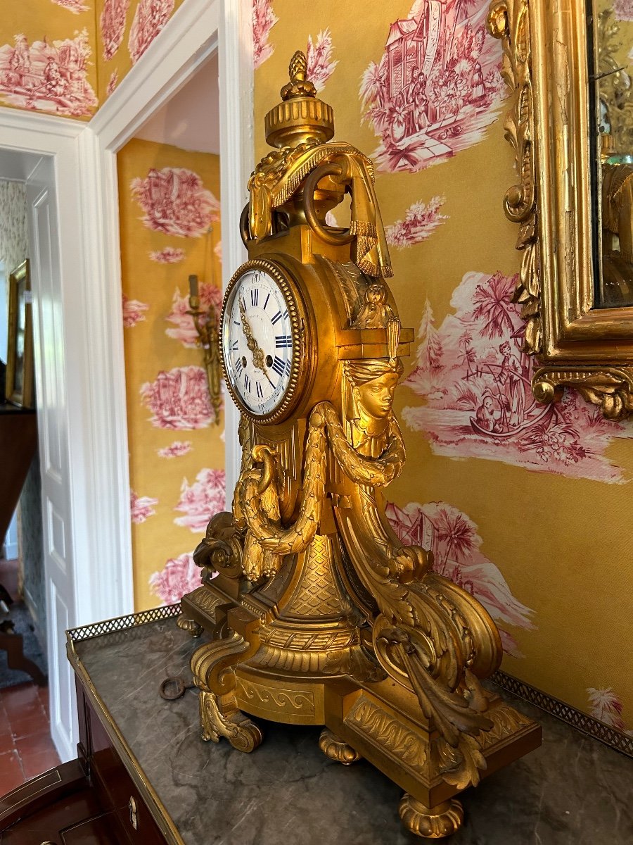 Large Fountain-shaped Clock In Louis XVI Style “turkish Style”-photo-6