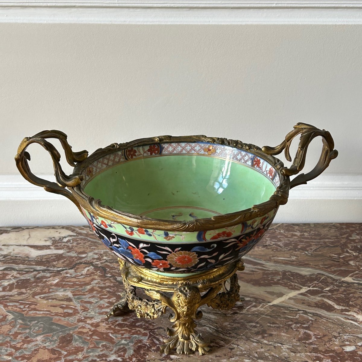 Large Chinese Bowl Late 18th Century Mounted In The 19th Century By Maison Petit.-photo-7